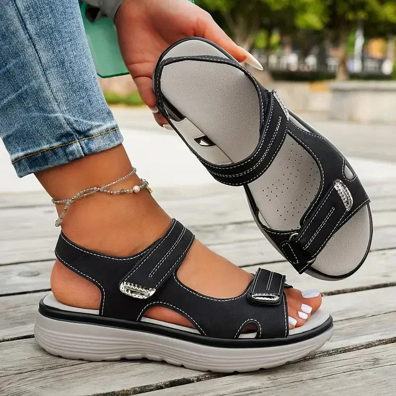 Dames Zomer Comfort Sandalen | Lichtgewicht Open-Teen Platte Sandalen