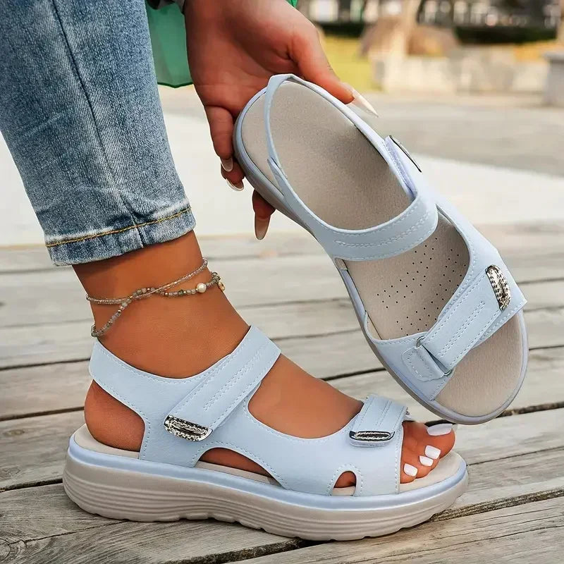 Dames Zomer Comfort Sandalen | Lichtgewicht Open-Teen Platte Sandalen