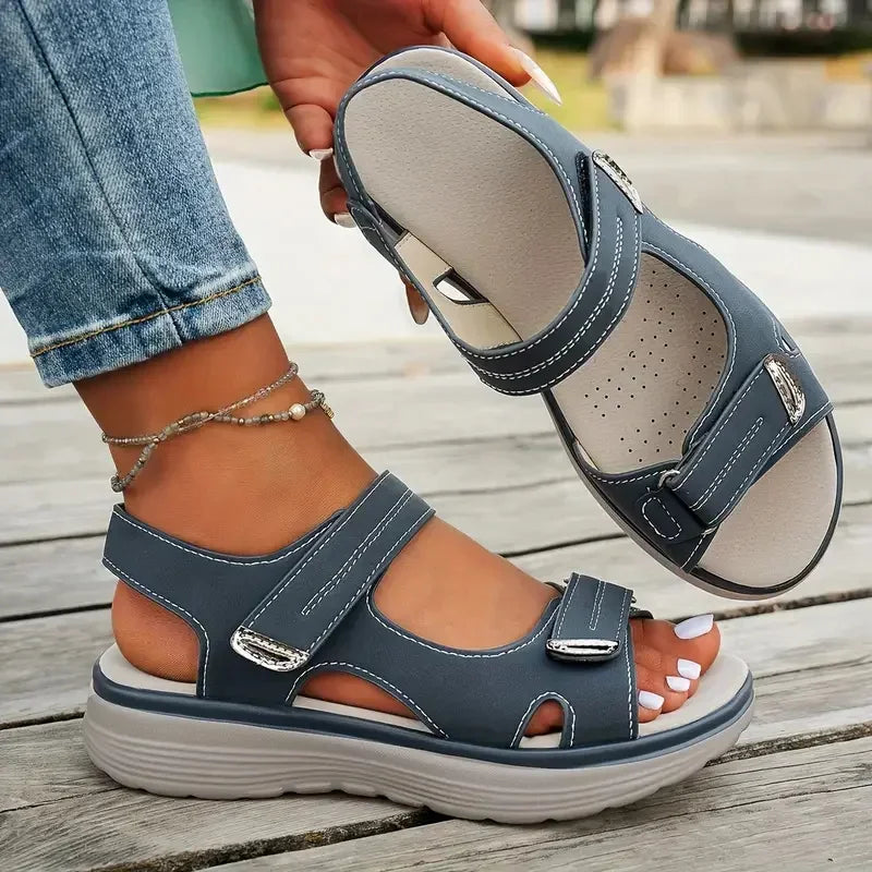 Dames Zomer Comfort Sandalen | Lichtgewicht Open-Teen Platte Sandalen