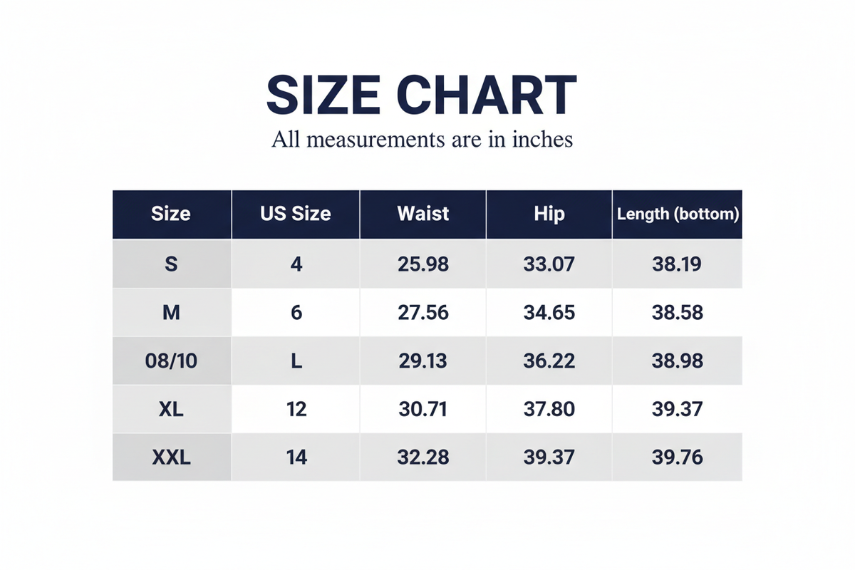 Size chart - White Ripped Skinny Jeans